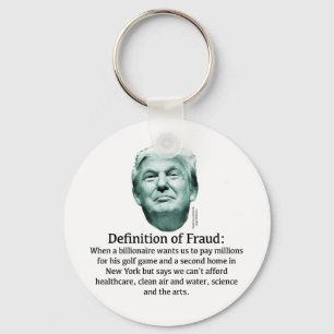 Llavero Definición de fraude - TRUMP