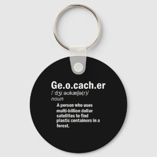 Llavero Definición de Geocaching Geocacher 