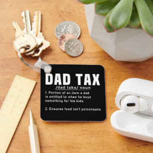 Llavero Definición de Impuesto Papá Día del Padre Divertid