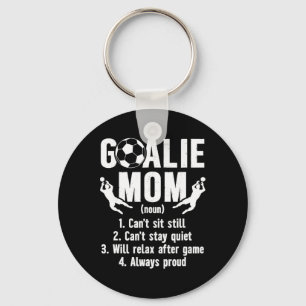 Llavero Definición de mamá de portero de fútbol Motivación