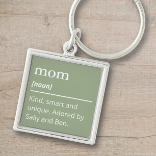 Llavero Definición de mamá keychain niños moderno sabio ve