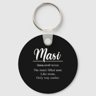 Llavero Definición de Masi tía divertida tía india Masi