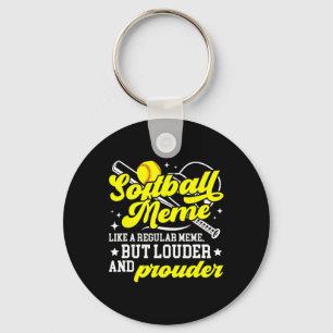 Llavero Definición de meme de softball Meme de un jugador