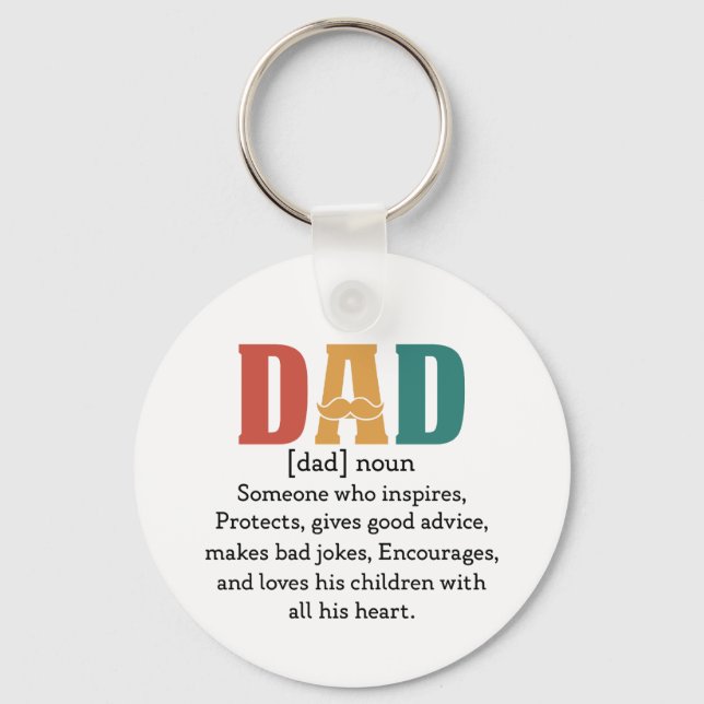 Llavero Definición de padre (Anverso)