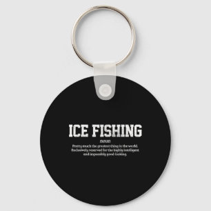 Llavero Definición de pesca en hielo divertido regalo para