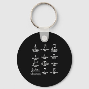 Llavero Definición de Símbolo de Notas Musicales Humor Div
