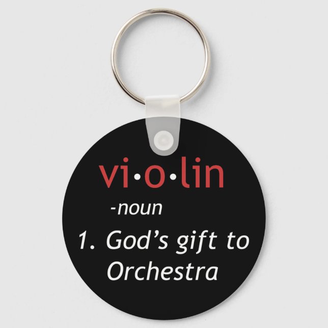 Llavero Definición de violín (Anverso)