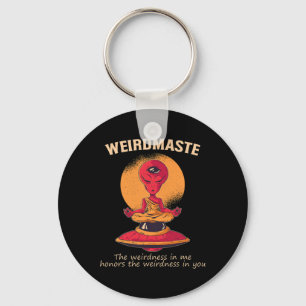 Llavero Definición de Weirdmaste Monje Alien Ufo Yoga Medi