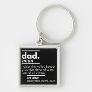 Llavero Definición del diccionario de papá - Regalo del Dí