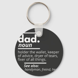 Llavero Definición del diccionario de papá - Regalo del Dí
