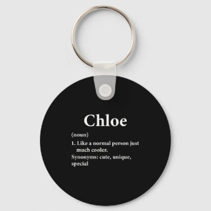 Llavero Definición del nombre Chloe Divertido D