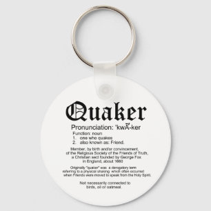 Llavero Definición del Quaker