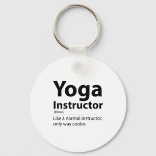 Llavero Definición divertida de instructor de yoga genial