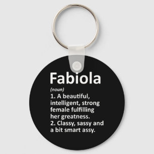Llavero Definición Fabiola Nombre Personalizado Gracioso C