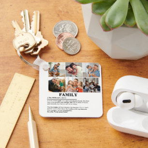 Llavero Definición personalizada de la familia de Collages