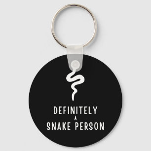 Llavero Definitivamente una serpiente, un regalo gracioso