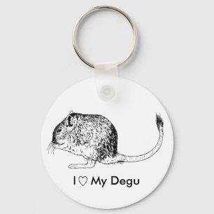 Llavero Degu Love Keychain