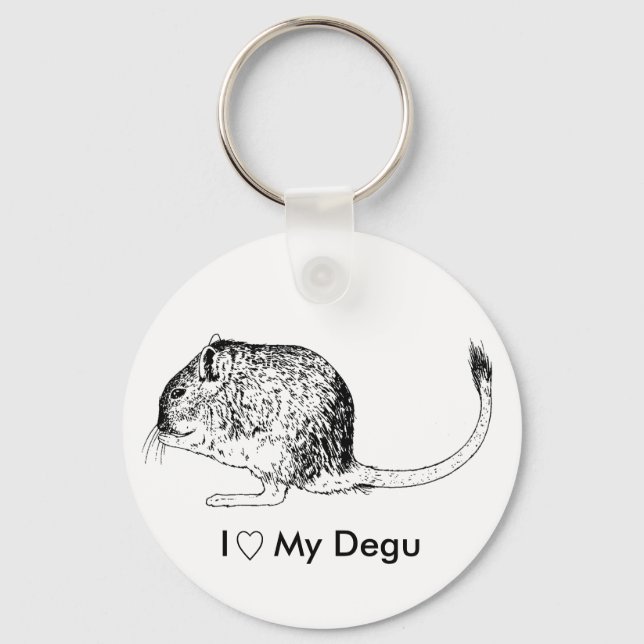 Llavero Degu Love Keychain (Anverso)