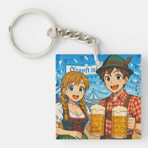Llavero Degustación de cerveza durante el Oktoberfest en M
