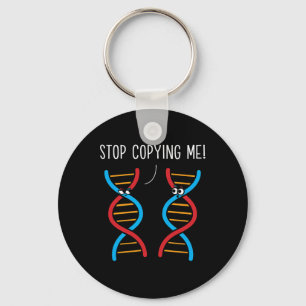 Llavero Deja de Copiarme Chiste Divertido de Ciencia ADN B