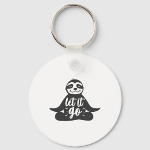 Llavero Deja Ir Regalo de Yoga de Perezoso Yogi 