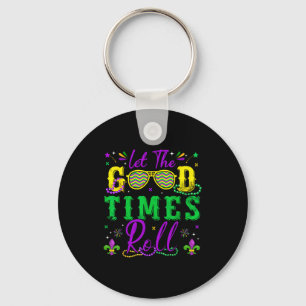 Llavero Deja que los buenos tiempos rueden Mardi Gras Nuev