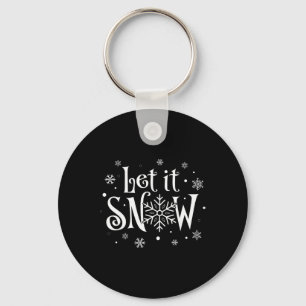 Llavero Deja que nieve copos de nieve de Navidad niños hom