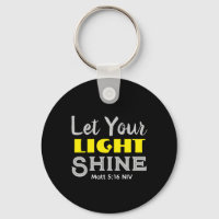 Deja que tu luz brille Versículo Bíblico Negro y A