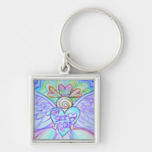 Llavero Dejar que el amor deje que Dios proteja a Angel Ke