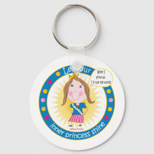 Llavero Dejar que su princesa interior Shine Keychain