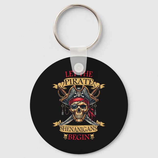 Llavero Dejemos que los piratas Shenanigans comiencen el c (Anverso)
