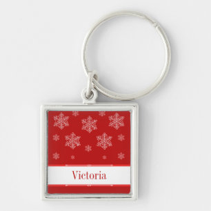 Llavero Dejemos que nieve Premium Keychain, rojo