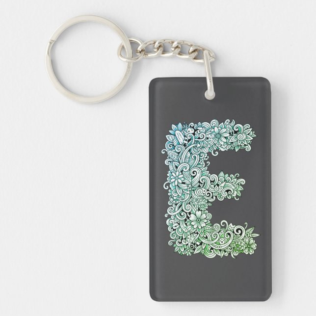 Llavero Dekorativer Buchstabe „E“ (Frente)