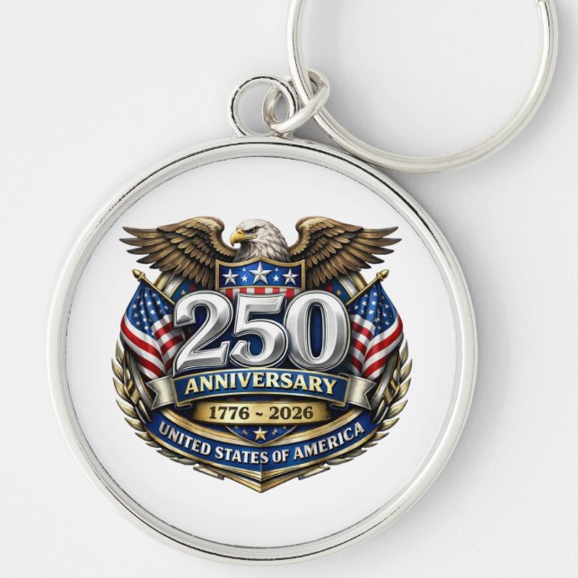 Llavero del 250 aniversario de EE. UU. (Frente)