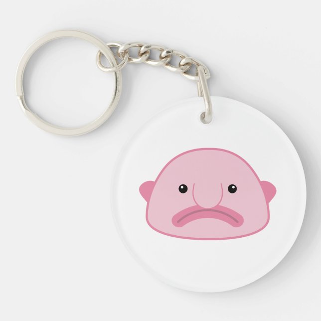 Llavero del acrílico de Blobfish (Frente)