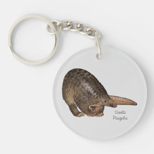 Llavero del acrílico del Pangolin de Sunda