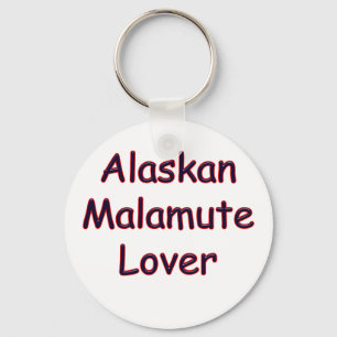 Llavero del amante del Malamute de Alaska
