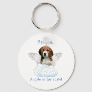 Llavero del ángel del beagle