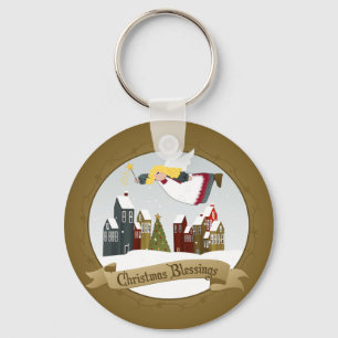 Llavero del ángel del navidad