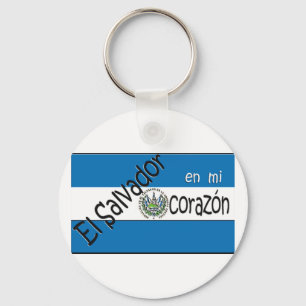 Llavero del bandera de la estafa de El Salvador