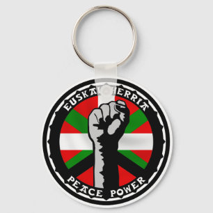 llavero del basque del poder de la paz