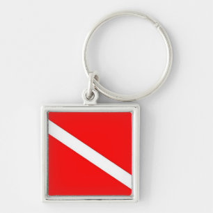 llavero del buceo con escafandra