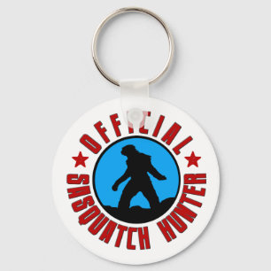 Llavero del cazador de Sasquatch con Bigfoot