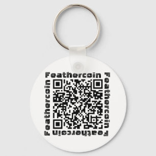 Llavero del código de Feathercoin QR