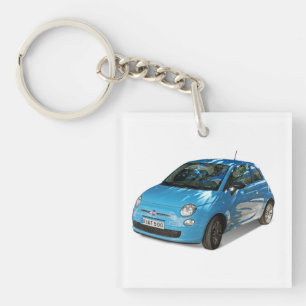 Llavero del cuadrado de Fiat 500 (solo-echado a un