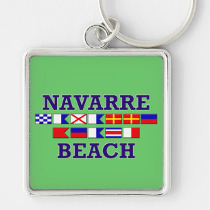 Llavero del cuadrado de la playa de Navarra