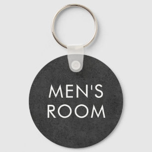 Llavero del cuarto de baño del sitio de hombres -