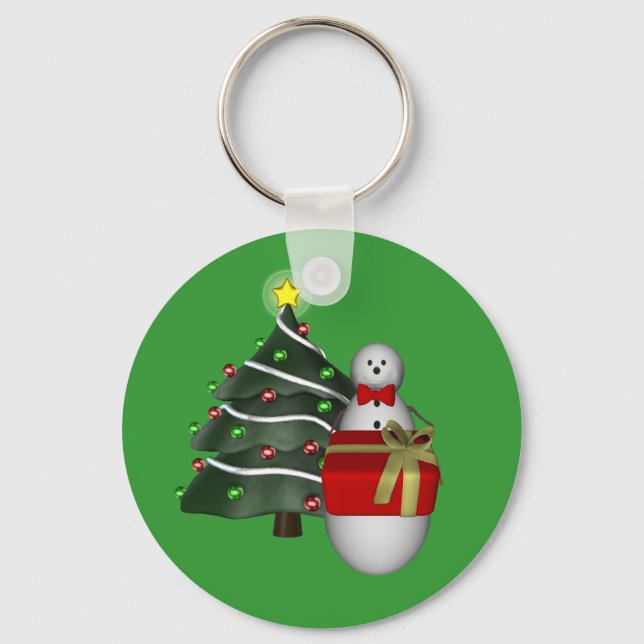 Llavero del día de fiesta del navidad del regalo d (Anverso)