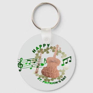 Llavero del día de San Patricio con violín