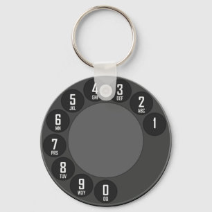 llavero del dial del teléfono